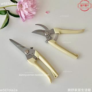 桃園發貨+統編🖤ins風家用不鏽鋼園藝修花剪刀插花剪子修枝剪 花卉樹枝修剪工具