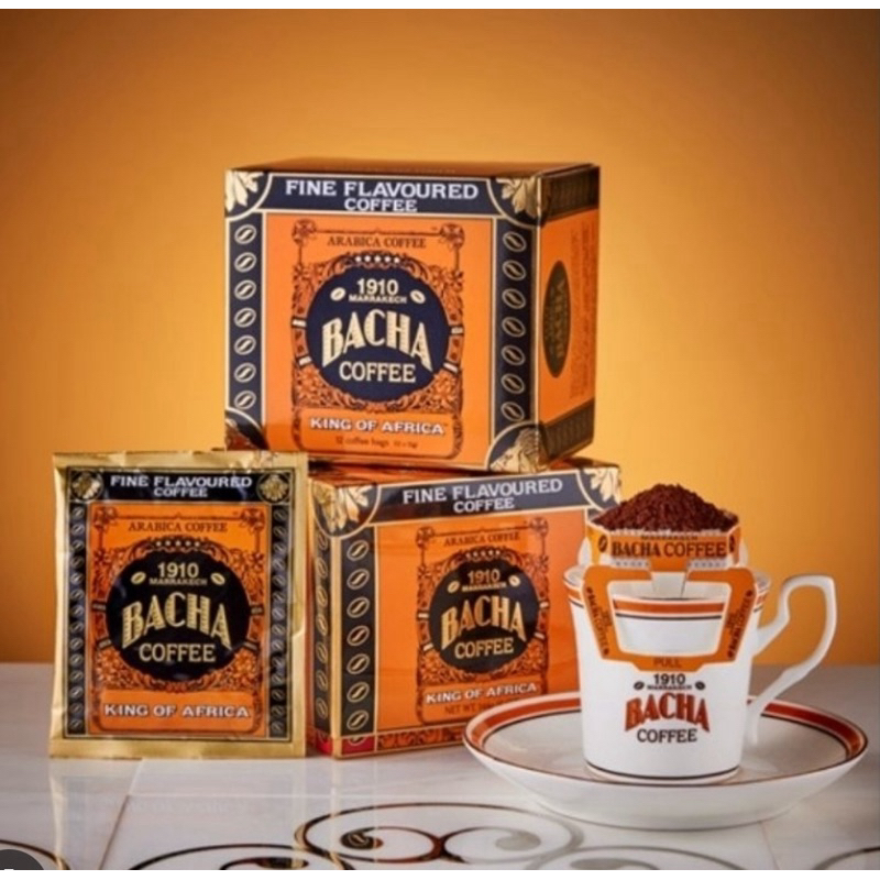 新加坡伴手禮&摩洛哥精品濾掛咖啡Bacha Coffee- King of Africa Coffee（12入/盒）