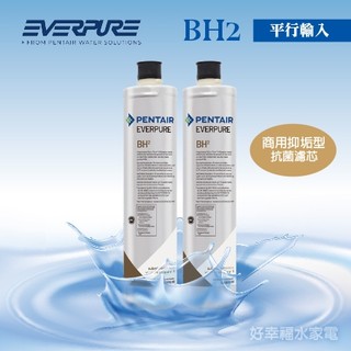BH2平行輸入/黑水保固《原裝進口》美國EVERPURE / BH-2濾心/ 濾芯 (2入組)