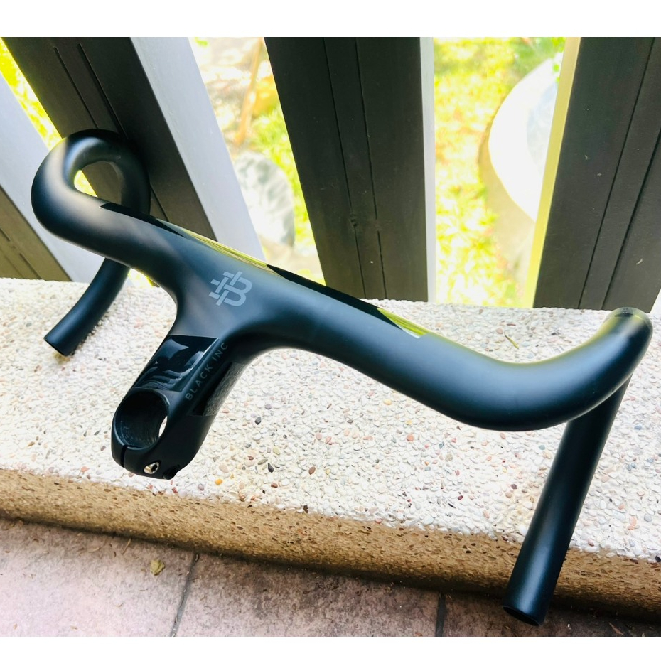 【放肆拜客】二手出清~Black INC 碳纖維公路車自行車一體式車把 380mm/90mm