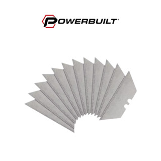 【寶力優工具】Powerbuilt 12片按壓式多用途刀補充刀片 梯形刀片 補充刀片 更換刀片 刀片