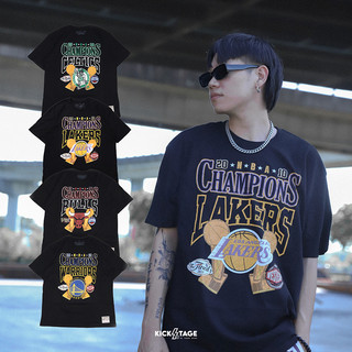 Mitchell & Ness NBA BIG CHAMP TEE 黑 四隊 LOGO 短袖 短T【MN25ATS17】