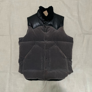 全新｜rocky mountain｜Vest 羊毛 羽絨 背心 牛皮 皮革 拼接 外套 保暖 冬季 寒流 洛基山