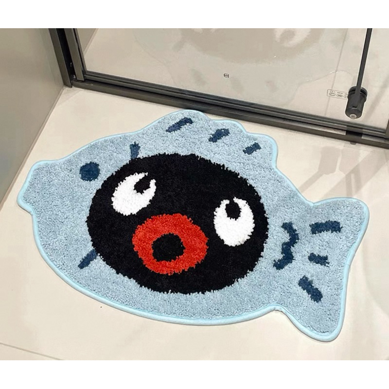 【正版 PINGU 企鵝家族】可愛造型地毯｜居家地墊 門口墊 擺飾拍照墊｜柔軟觸感 增添療癒氛圍