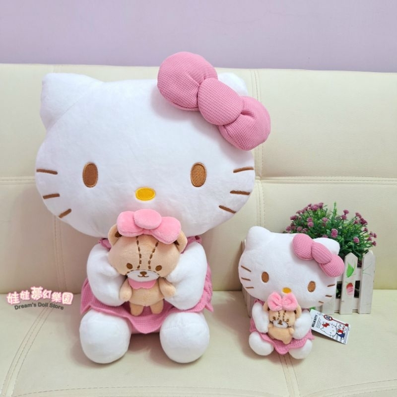 正版kitty娃娃 kitty絨毛玩偶 16吋kitty禮物袋 凱蒂貓 正版授權 hello kitty玩偶 生日禮物