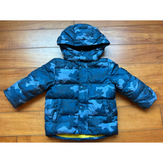 二手 baby GAP 深藍色迷彩羽絨外套 2y