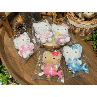 現貨 日本 Sanrio 三麗鷗 kitty 美人魚 黑皮人魚 天使 粉格 小精靈 娃娃吊飾 伸縮鑰匙圈