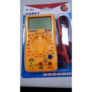 ☆中日機械☆FUNET 大液晶數位電表 電晶體量測 EF-98A 電表 現貨供應