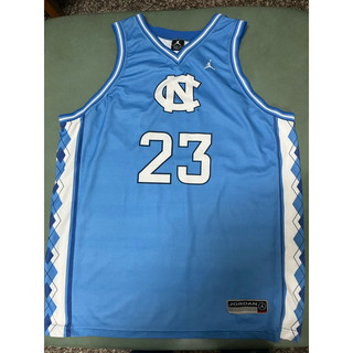 Michael Jordan 籃球之神 Air Jordan Brand 北卡大學 水藍色 籃球衣XL