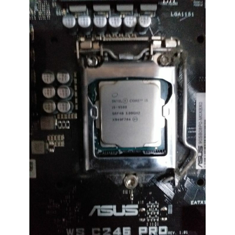 i5 9500 CPU 華碩ASUS WS C246 PRO 主機板 套裝拆機中古二手良品