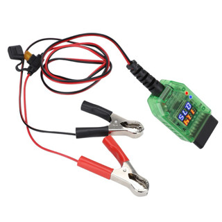 OBD II 雙數位式電壓 汽車obd換電瓶不斷電 汽車OBD2電腦斷電記憶器 換蓄電池 漏電檢測工具