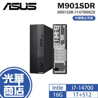 ASUS 華碩 M901SDR 商用桌上型電腦 i7-14700/16G/1T+512/CRD/DVD/Win11Pro
