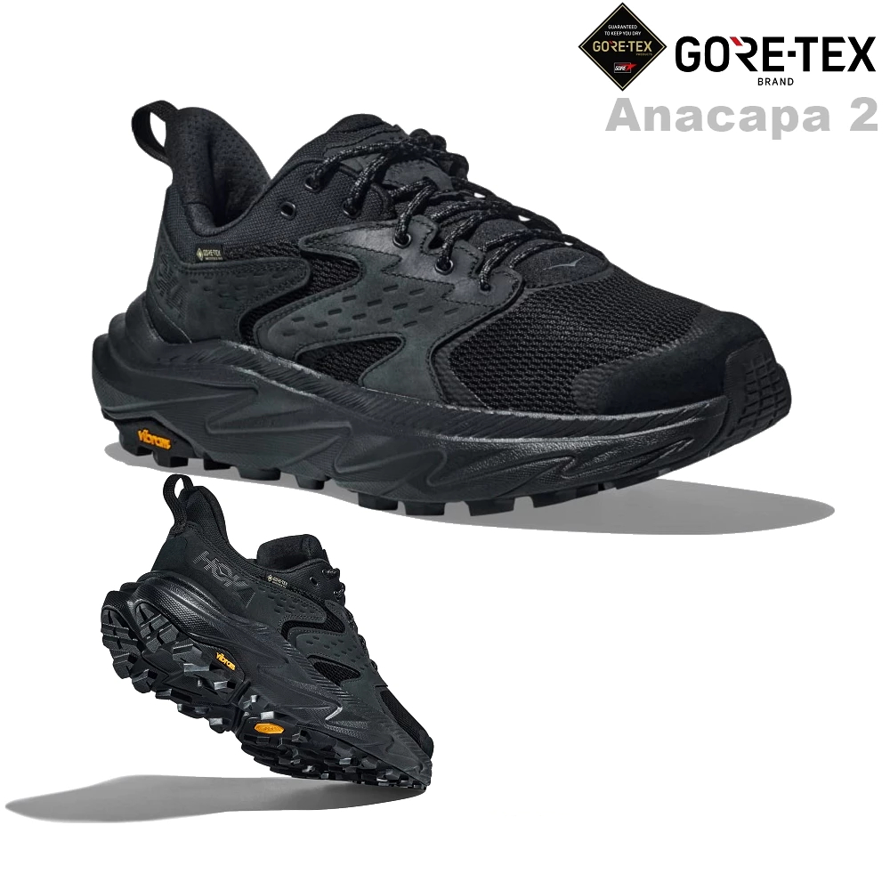 二手 Hoka Anacapa 2 Low GTX US8D 全黑