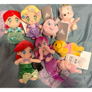 日本 迪士尼 Disney 小美人魚 美人魚 長髮公主 小熊維尼 pooh 小豬 尼莫 小比目魚 娃娃 吊飾們