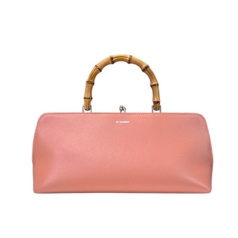 Jil Sander 小款 Goji Bamboo 竹節包 粉色
