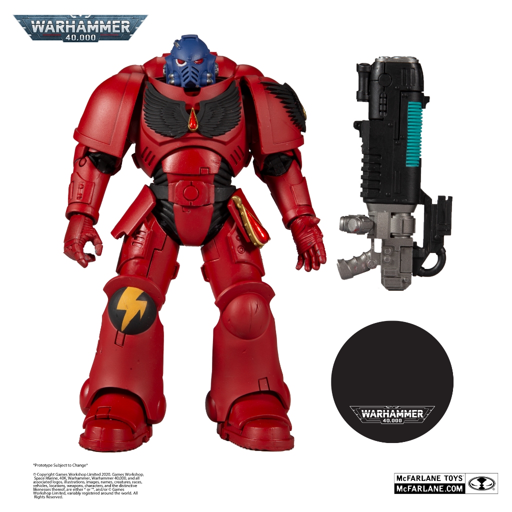 麥法蘭 戰鎚 40K Mcfarlane Toys 星際戰士 聖血天使 爆破者 可動 二手 無盒 Hellblaster