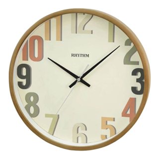 <秀>RHYTHM 日本麗聲30CM掛鐘靜音滑動式指標CMG140NR06