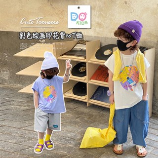 DO Kids童裝 臺灣現貨-韓版彩繪印花潮流T恤 男童裝 夏季新品 兒童 中小童 中大童 運動服 上衣 無袖
