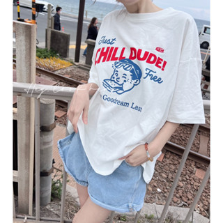 Hey, look here 潮流穿搭 甜心男孩復古配色寬鬆T 多色 短袖上衣 T恤