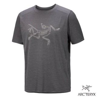 【ARCTERYX 始祖鳥】男 吸濕透氣 圓領短袖排汗衣 Cormac 登山上衣 T恤/雜黑 X000009726