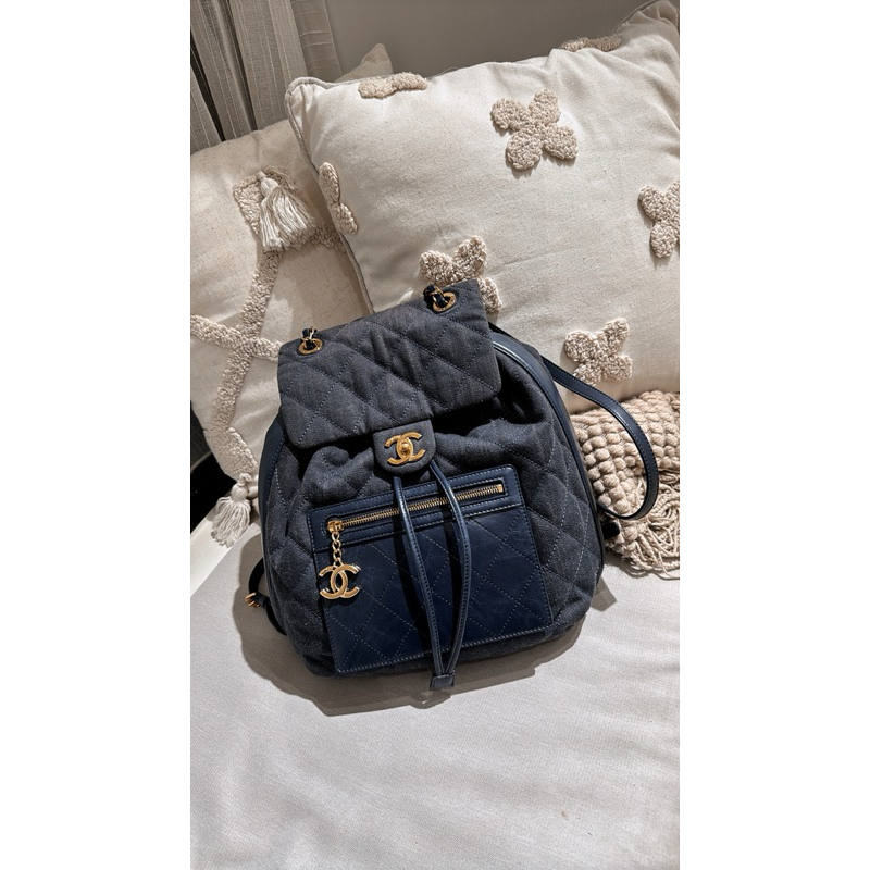 Chanel 丹寧牛仔後背包 大全配