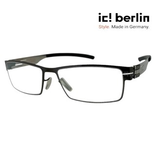 【ic! berlin】Peter C. Gun Metal 德國薄鋼眼鏡 公司貨 台南時代 蔡司優視力專家