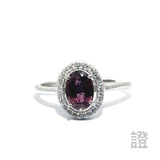戒指 剛玉 無燒 女戒 有證書 寶石 天然寶石 珠寶 925銀