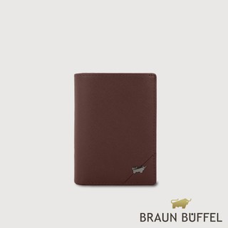 【BRAUN BUFFEL】加利恩-A 4卡名片夾-培土棕(德國小金牛台灣總代理)/BF561-143-POS