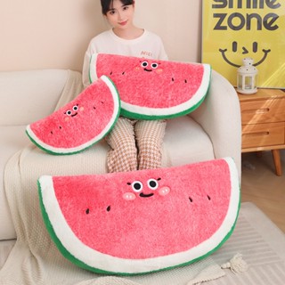 FAT CAT 韓系精品☆卡通西瓜絨毛玩具抱枕🍉沙發靠墊模擬西瓜床頭靠枕睡覺頭枕兒童安撫枕生日交換禮物☆批價188元