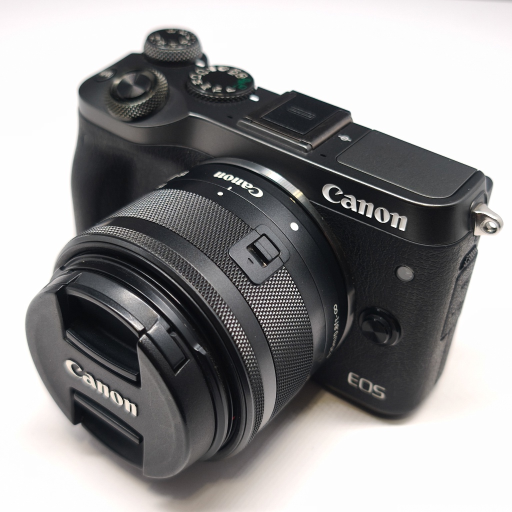 機身含鏡頭 Canon Eos M6 18-55mm 適合入門 單眼 相機 (M3 M200 M50 G7X2 G7X3