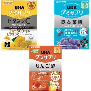 台灣現貨 日本好市多 UHA味覺糖 鐵+葉酸 蘋果乳酸菌 維生素C+B2 uha味覺糖 代購