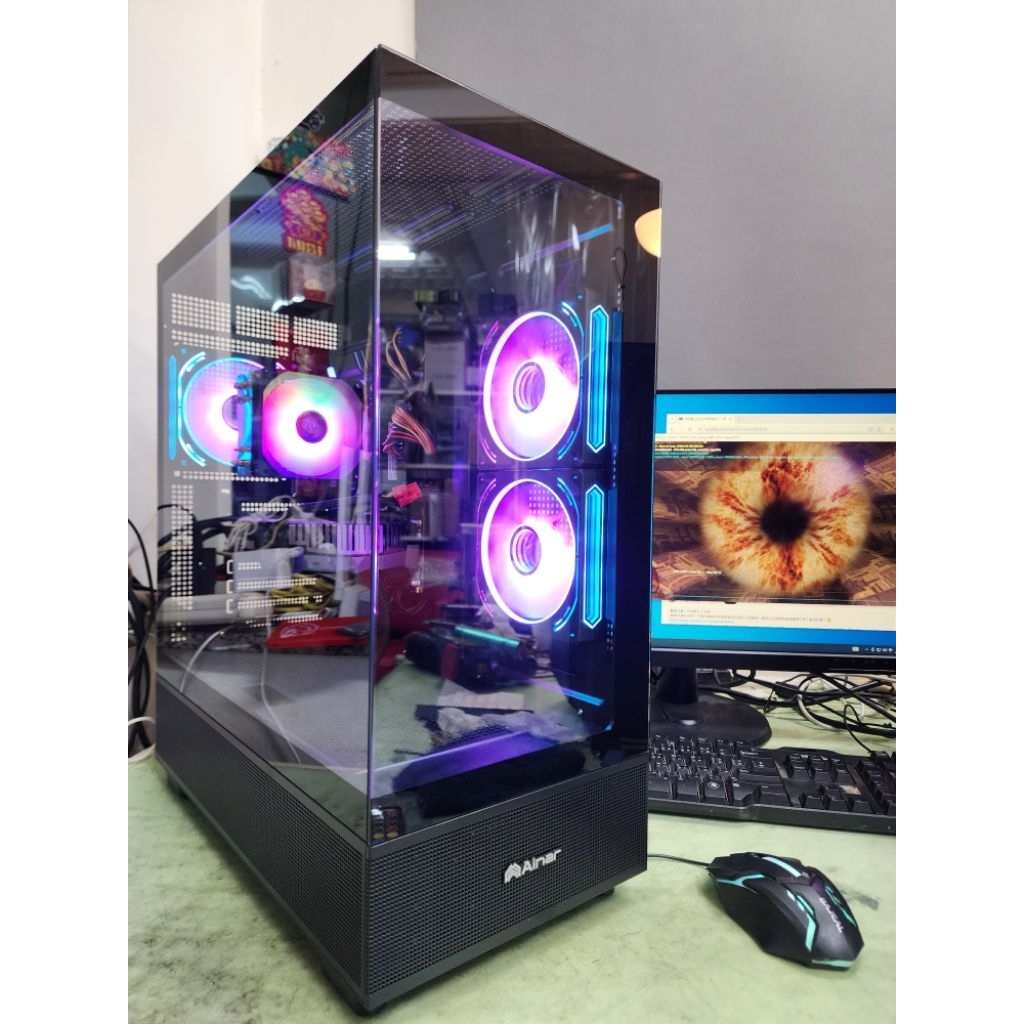 i7電競主機 32G DDR4記憶體 RTX4060獨立顯卡 黑神化悟空 模擬器多開 GAT5 等多種遊戲都順跑