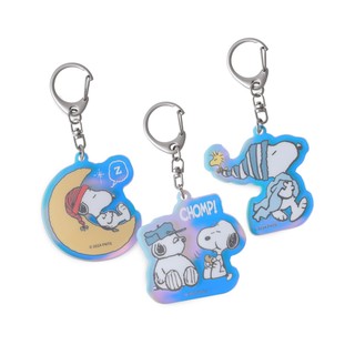 Peanuts史努比極光鑰匙圈-Norns Original Design Snoopy OLAF 幻彩壓克力鑰匙圈