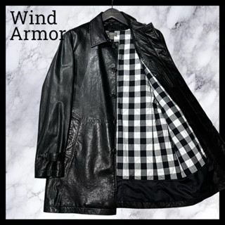 Wind Armor 小羊皮排扣翻領夾克 皮衣外套