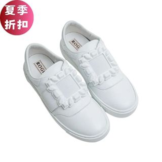 Roger Vivier Very Vivier 橡膠扣環皮革運動鞋 IT35/35.5/36/37.5
