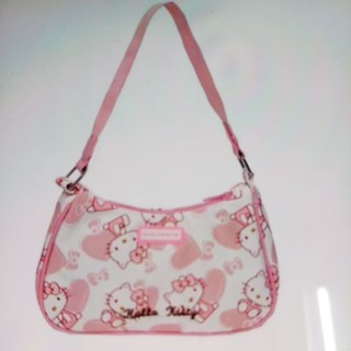 腋下包卡通圖案帆布單肩包 Hello Kitty 簡約 水餃包 全新商品現貨