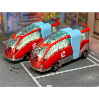 TOMICA-A02-無盒戰損-未來概念鷗翼巴士-紅