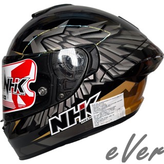 NHK K5R 雄鷹 WingStar 亮黑金 全罩安全帽 超輕量 透氣《遠古騎士》