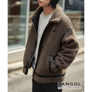 Kangol 保暖加厚度 毛絨滾邊翻領 似 Mark Gonzales oversized piping