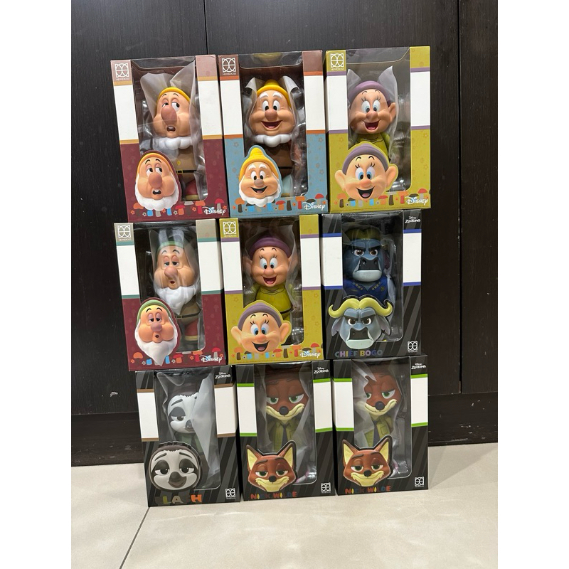 雷標正版授權 迪士尼HEROCROSS 胖胖系列 七個小矮人 公仔