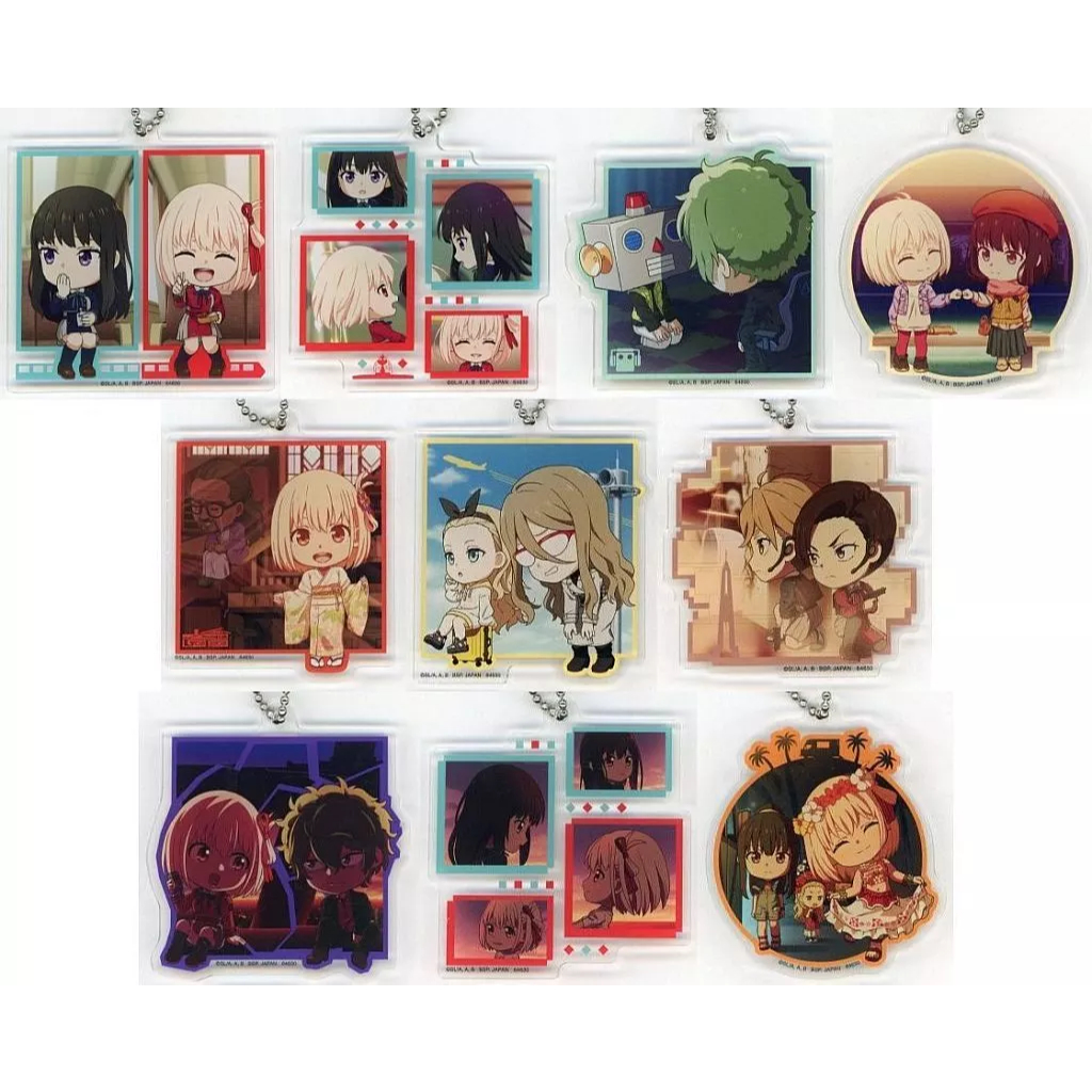 莉可麗絲 Lycoris Recoil 吊飾 壓克力 全10種套組 一番賞 莉可麗絲 第3彈 H賞