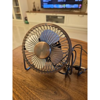 電風扇 小電風扇 隨身 復古風 仿古 銅色 擺飾 收藏 二手 便宜 USB