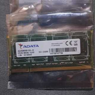 ADATA威剛 1G DDR2 667 800 筆記型電腦專用記憶體 (庫存出清)
