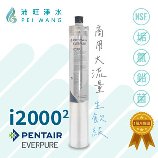 【沛旺淨水】美國原裝進口 愛惠浦EVERPURE-i20002生飲級濾心，商業餐飲用。全新現貨黑水保固，抑垢除鉛除氯