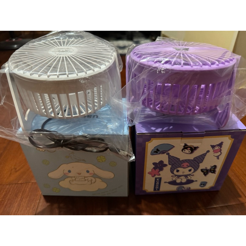 USB插頭三麗鷗&蠟筆小新電風扇（全新）庫洛米 大耳狗 蠟筆小新小白