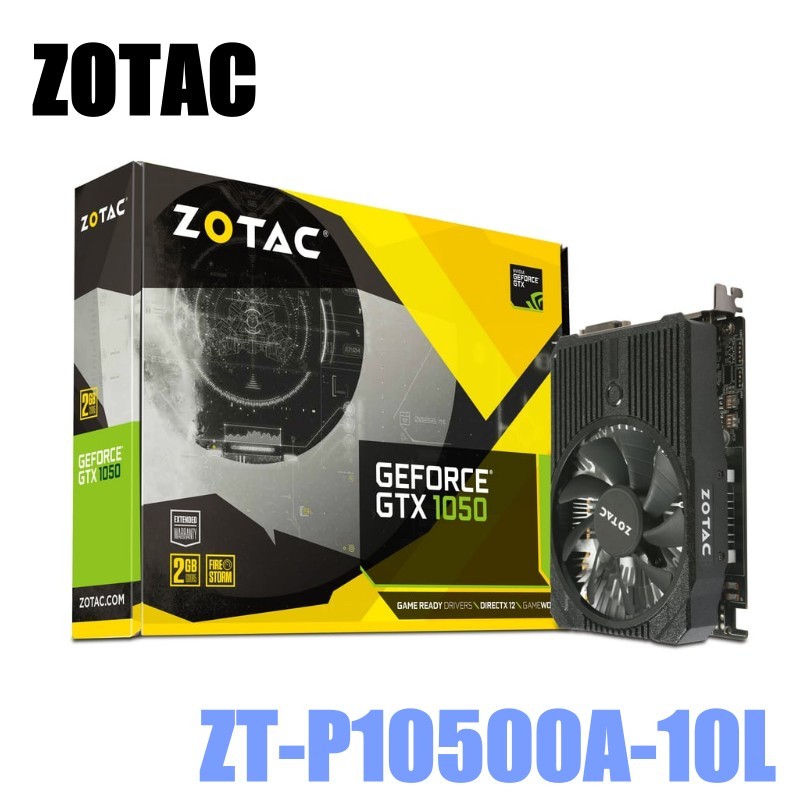 索泰 ZOTAC GEFORCE GTX1050 2GB 128BIT GDDR5顯示卡 ZT-P10500A-10L