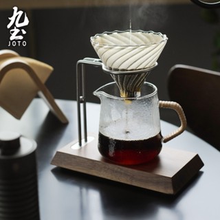 九土手沖咖啡濾杯支架濾杯架不銹鋼滴漏式濾杯架實木底座復古工業風支架咖啡用具配件濾紙磨豆機濾杯支架濾杯架推薦QTR0100