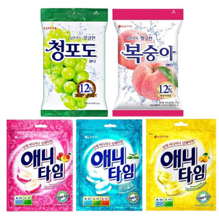 《番薯先生》韓國 樂天 LOTTE 青葡萄糖 青葡萄 水蜜桃糖 糖果 Anytime 薄荷糖 三層夾心薄荷糖 牛奶薄荷糖