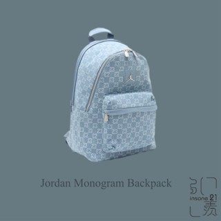 JORDAN BRAND JAU MONOGRAM BACKPACK 水藍 天空藍 滿版 後揹包 II6452-412