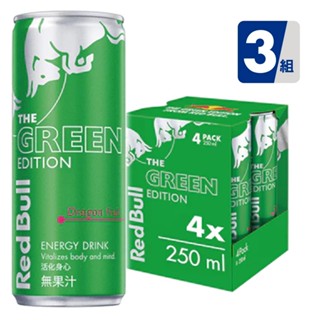 Red Bull 紅牛火龍果風味能量飲料 250ml (4罐/組)x3組 共12入 官方直營店